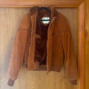 Berman’s Leather Experts Jacket Men Bomber Coat, Size 46, Made in Korea